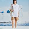 Anta X Seal Look Collaboration Life Series All Over Print Letter Round Neck Breathable Versatile Casual Loose Short Sleeve T-Shirt 172528132-4