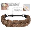 Adjustable Braided Hair Headband Golden/Brown/Black Handmade Hair Band  Women