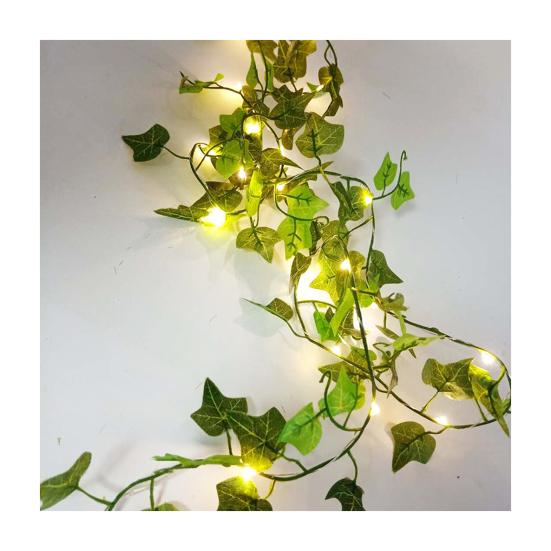 Christmas Wreath with Twinkling Fairy Lights Faux Olive Vine Garland Indoor Outdoor Holiday Decor for Fireplace Home
