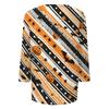 Women's Casual Halloween Print Pullover Top Three Quarter Sleeve Round Neck Shirt Lightweight Comfortable Fabric
