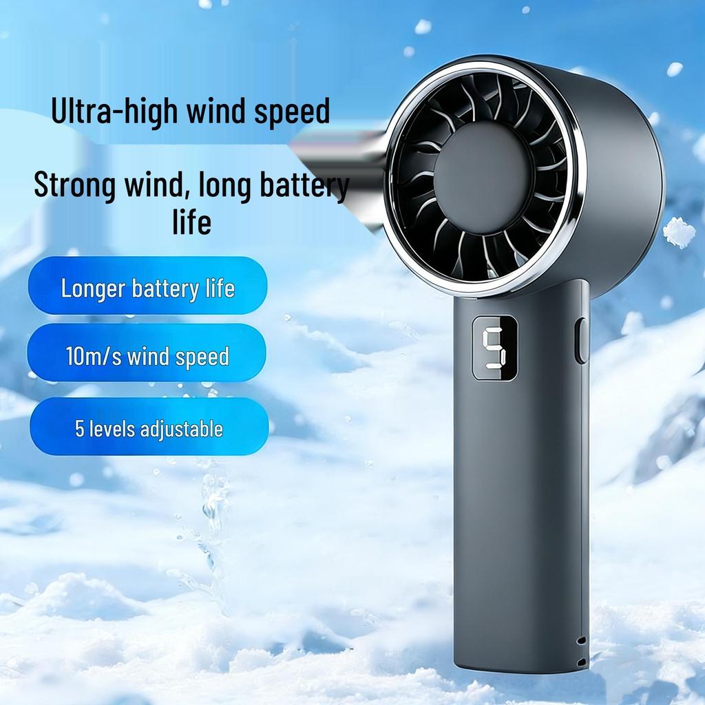 2026 High-Speed Rechargeable Neck-Hanging Mini Fan - Portable with Large Wind Power for Outdoor Use