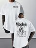 Modelo Graphic Print Men#039s 100% Cotton TShirt Casual Sports Style Top TShirt Unisex T-Shirt