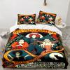 Halloween Horror Witch Bedding Set 3pcs, High Quality Bedding Set Including 1pc Duvet Cover And 2pcs Pillowcases for Bedroom, Dormitory Gift