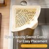 Magnetic Kitchen Sink Strainer Basket Magnetic Drain Basket Capacity Drainage Shelf Leftover Food Separation Draining Rack