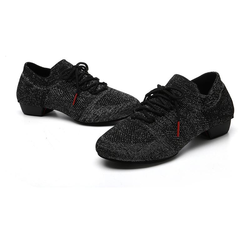 Scarpe da ballo in rete intrecciata per ragazze e donne Scarpe da ballo per pratica di valzer di tango yoga per insegnanti di danza classica