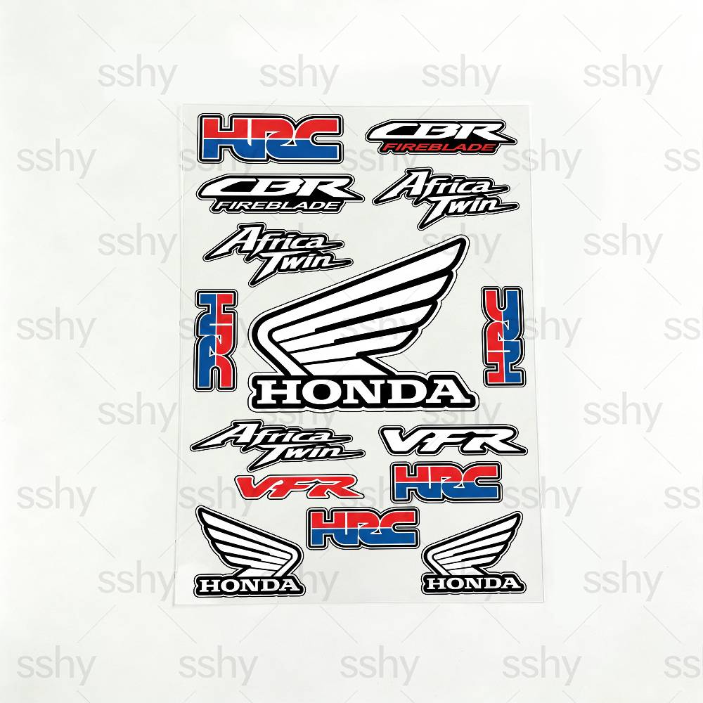FOR HONDA RACING Long Lasting Waterproof Reflective Sticker Scratch Conceal Fit Motorcycle Car Helmet Fridge Water Cup DecalsOW3 lcnd9