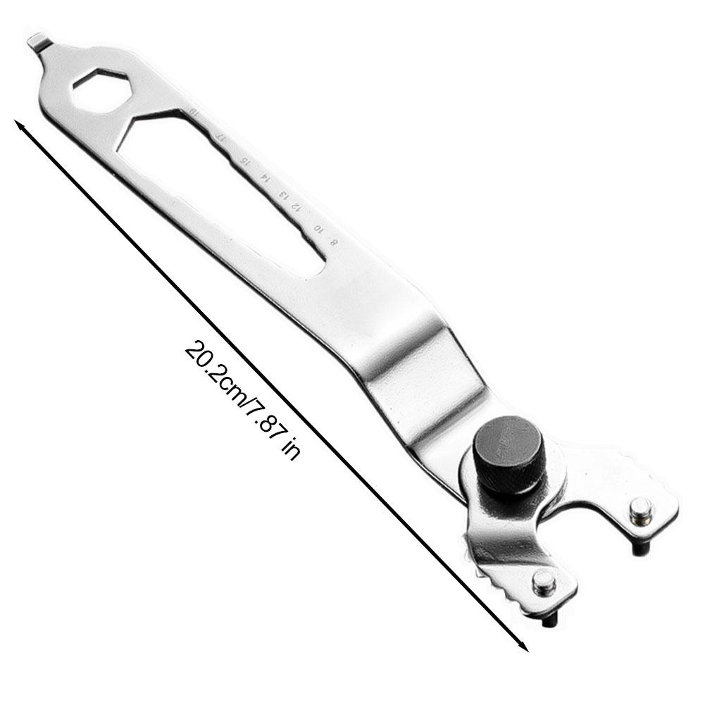45# Steel Universal Thickened Angle Grinder Wrench 12-in-1 Adjustable Multifunctional Open Design for Angle Grinders