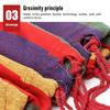 Camping Thickened Durable Fabric Canvas Hammocks Swing with Tree Ropes Anti Rollover Striped Hanging Chair Hammocks