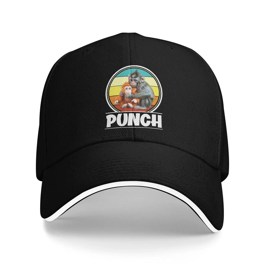 Baby Macaque Hugging Plush Cute Monkey Punch Baseball Cap  Hiking Fishing SunProof Trucker Hat UnisexTeens  Cute Baseball Caps