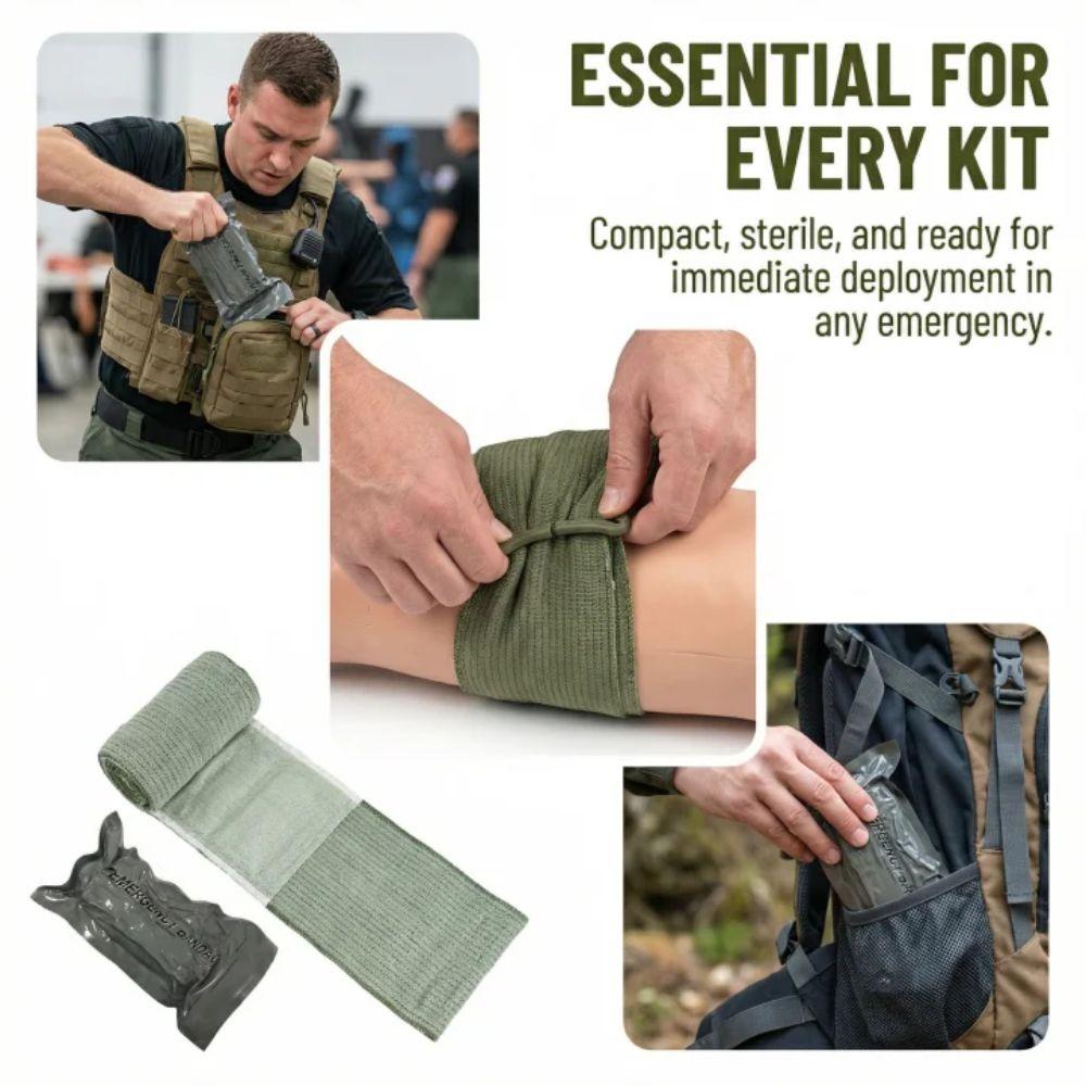 Non-woven Fabric Stop Bleeding Gauze Chitosan Gauze Emergency Wound Dressing Emergency Trauma