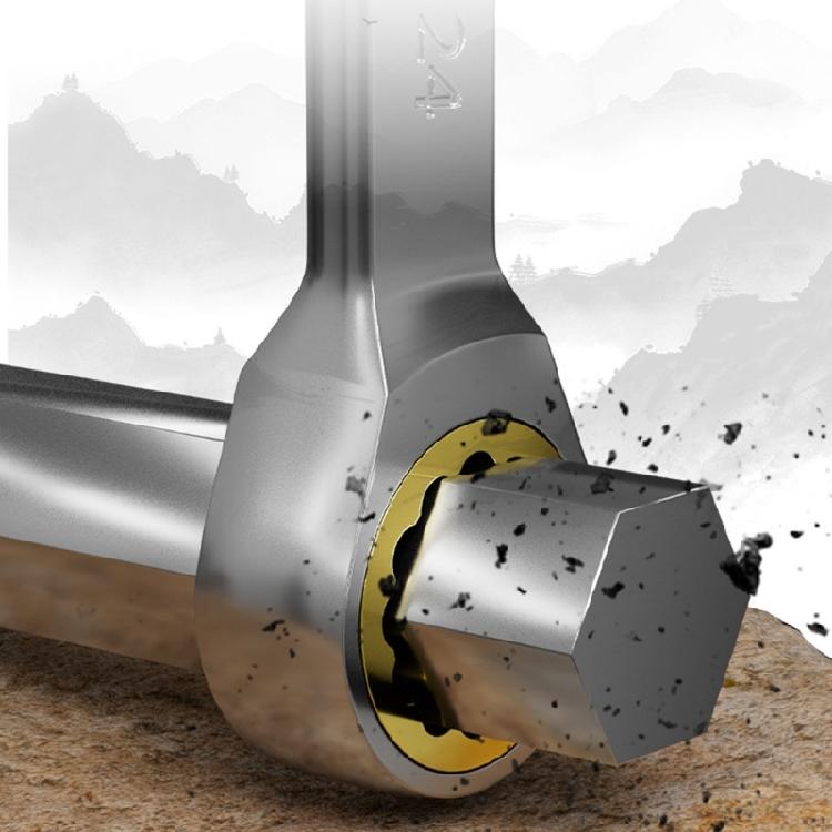Reversible Ratcheting Spanner Alloy Steel Build Compact Design Torques Wrench Ideal for Field Engineers Emergency Repairs