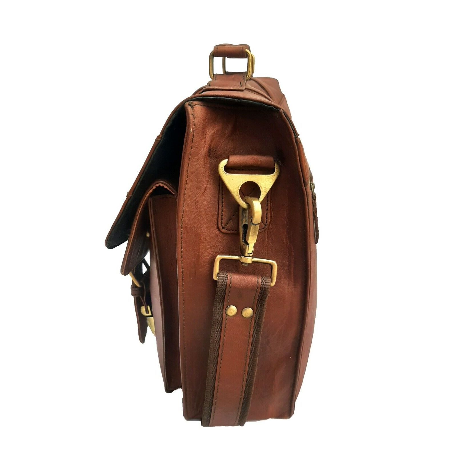 Новый винтажный портфель-портфель из мягкой кожи — фото 2