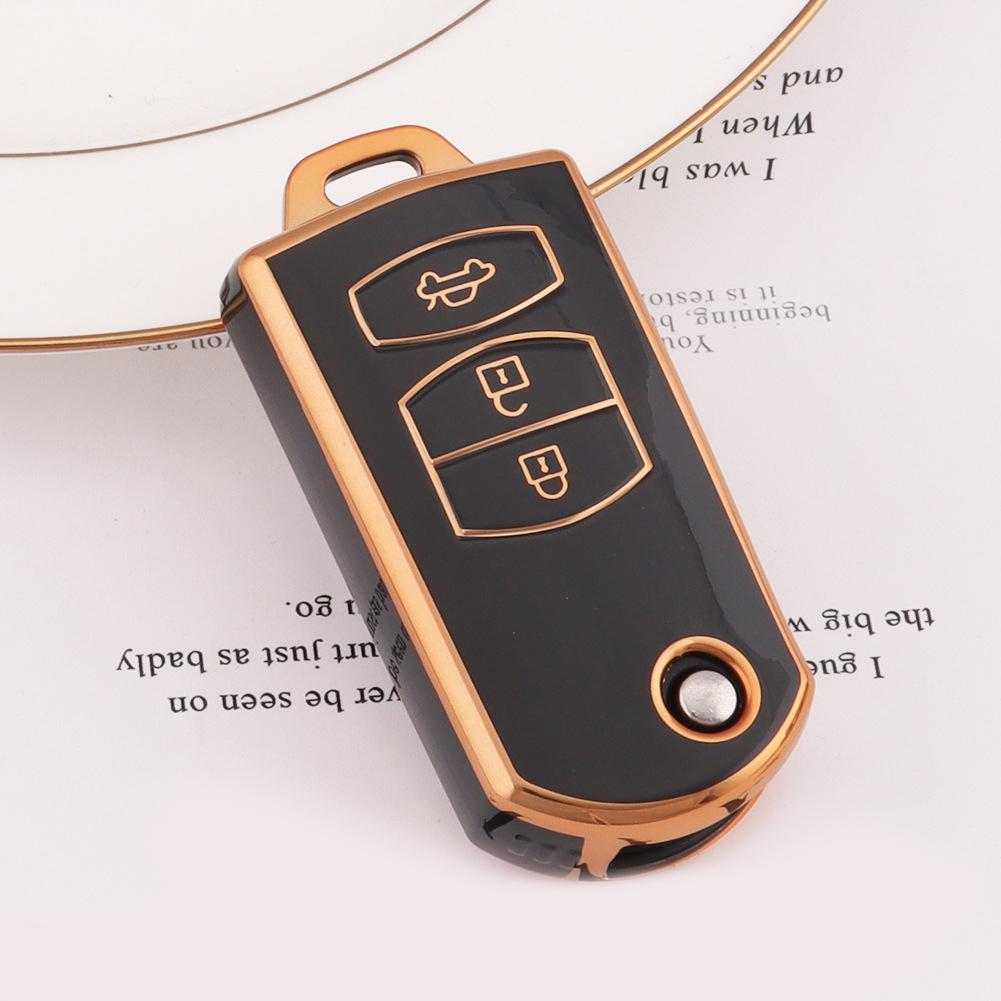 2 3 Buttons Car Key Cover Case Remote Shell Fob Bag Protector TPU Key Holder For Mazda 2 3 5 6 CX7 CX9 RX8 MX5 MPV Demio