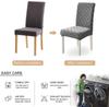 Thick Jacquard Chair Cover Spandex Stretch Slipcovers Chair Seat Covers for Kitchen Dining Room Wedding Banquet Home 1PC