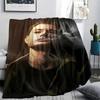 1PC Dean Winchester Print Flannel Blanket, High Quality All Seasons, Home Decor, Warmth and Comfort, Perfect for Christmas Gifts