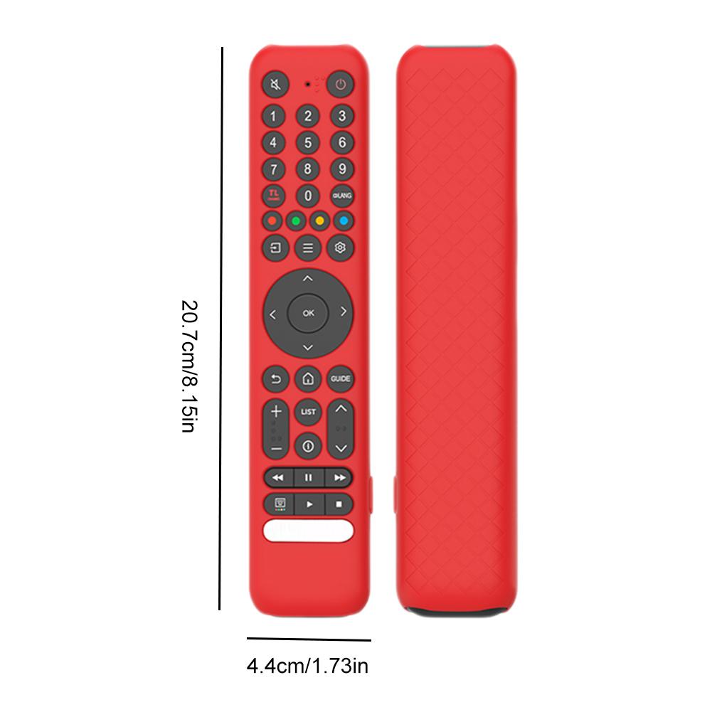 Silicone Remote Case for TCL RC716/RC833 GUB1 TV Remote Control Case Shockproof Remote Protective Case Anti-Drop Silicone Sleeve