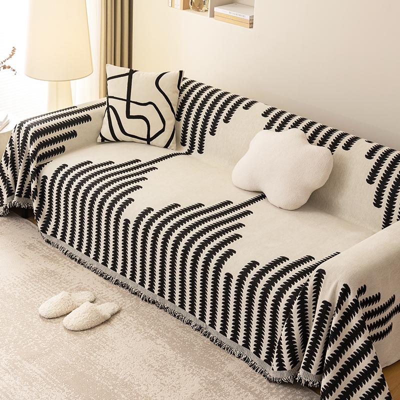 Modern Single Person Four Season Chenille Sofa Towel Dustproof and Cat Scratch Proof Sofa
