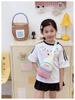 Dopamine Travel Kids' Color Block Mini Crossbody Bag: Versatile Japanese-Korean Style Student Schoolbag