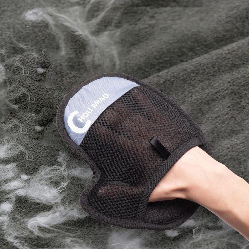 Washable Pet Hair Remover Brush Reusable Pet Grooming Gloves Pet Static Hair Removal Gloves  Home