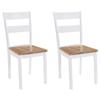 Day and Night - Day and Night Dining Chairs 2 Units Solid White Rubber Wood