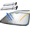 Car Windshield Sunshade (Front Facing) – Reflective Heat Insulation Shield To Protect Dashboard & Reduce Cabin Temperature