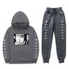 Mens Anime Hooded Sweatshirt Set With Fleece Lining Naruto Uchiha Itachi Inspired Casual Winter Outfit