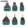 Earphone Audio Jack 3.5mm Connector Stereo Adapter 3.5mm RCA Audio Mono Channel Plug To Screw Terminal Audio Mono Channel Plug