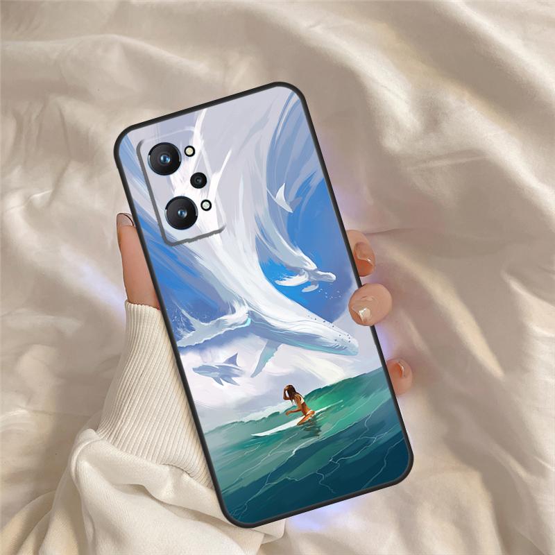 Surfing Art Surf Girl Case For Realme 15 Pro GT7 GT6 C67 C65 C63 C61 C55 C53 C51 C35 C71 C75 11 12 13 14 Pro Plus
