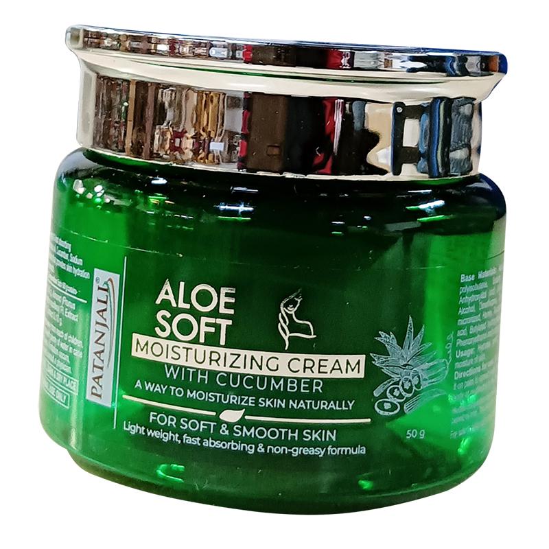 

Легкий зволожуючий крем, Aloe Soft Moisturizing Cream, Patanjali 50г (43635067) 50g