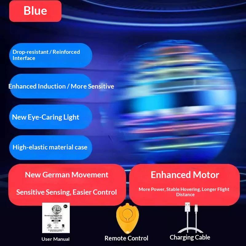Intelligente Induktion UFO Drehende Fliegende Kugel Leuchtende Coole Fernbedienung Fliegende Scheibe Gyroskop Kinderspielzeug Junge Magische Kugel