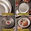 Ruhan Korean Retro 3-Compartment Stainless Steel Plate Set