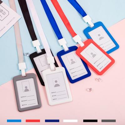Silicone ID Card Holder Lanyard for Students and Bus Cards