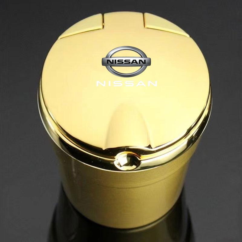 Portable Car LED Ashtray Cigarette Car Interior Accessories For Nissan Murano Navara Qashqai X-trail Patrol NV200 Note Frontier