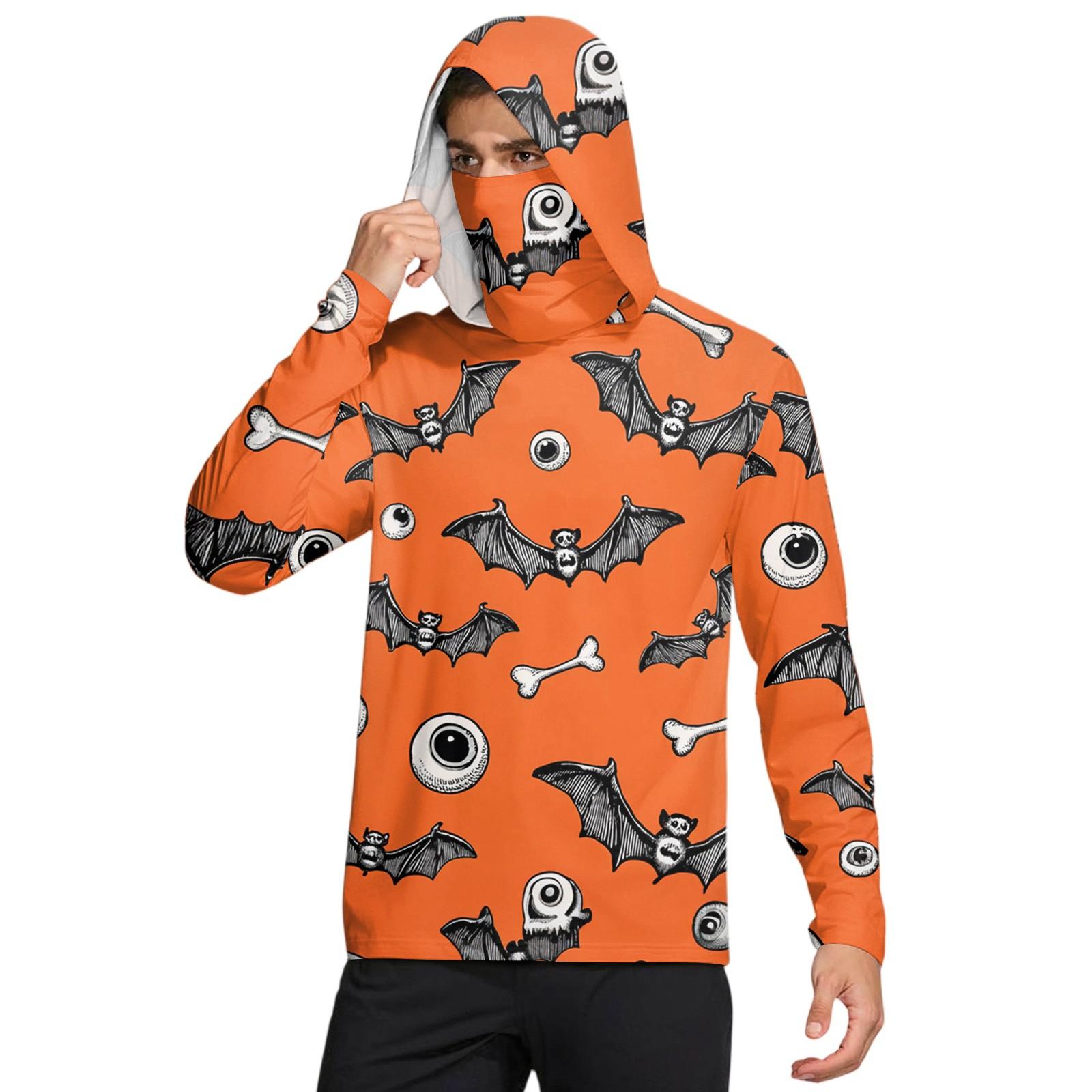 

Мужская рубашка с защитой от солнца UPF50+, быстросохнущая рубашка с длинным рукавом, рубашка для бега, тренировок, рыбалки L шафрановый