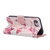 For iPhone 16e Case Lacquered Marble Pattern Leather Phone Cover