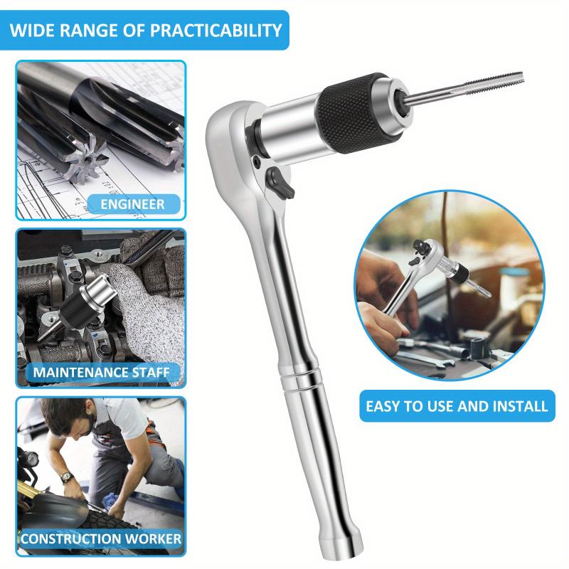 Zestaw nasadek do klucza dynamometrycznego do gwintowania z adapterem nasadki 3/8 cala Nasadka wyciągająca z regulowaną szczęką Narzędzie wyciągające do śrub M3-M12