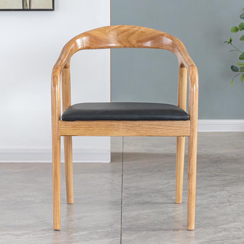 Nufeng Solid Wood Upholstered Dining & Conference Armchair