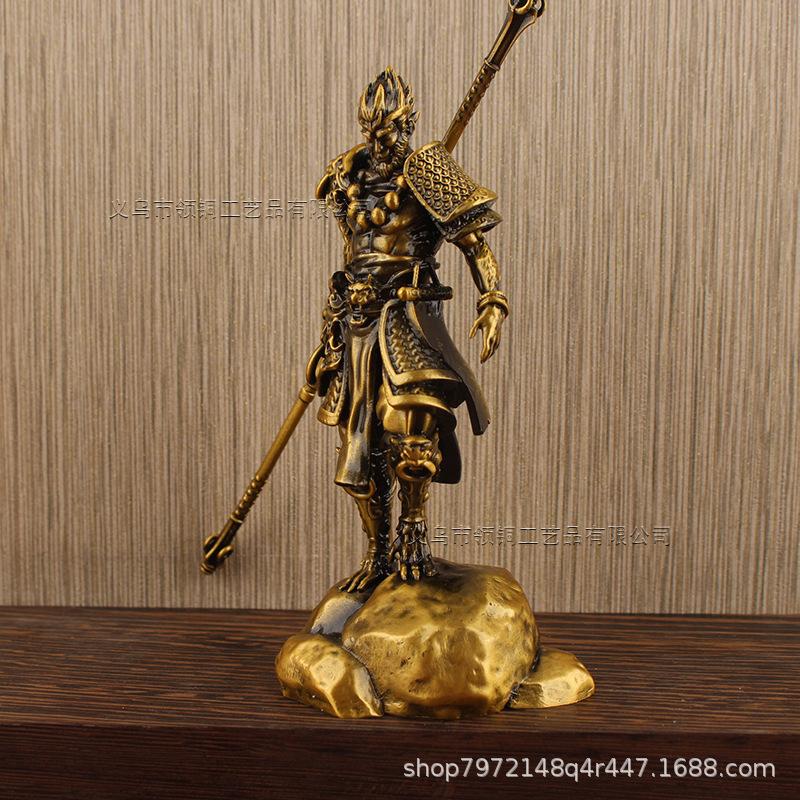Metal Craft Black Mythology Wukong Monkey King Desktop Decoration Hellfire Fighting Buddha Ornament