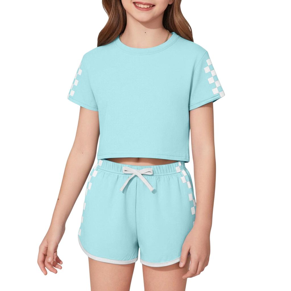Children's Sleepwear 2-piece Home Clothes Short Sleeve Shorts Sleepwear Set