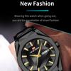 Dual Calendar Waterproof Stainless Steel Strap Watch Business Casual Men's Stainless Steel Watch Color Changing Dial