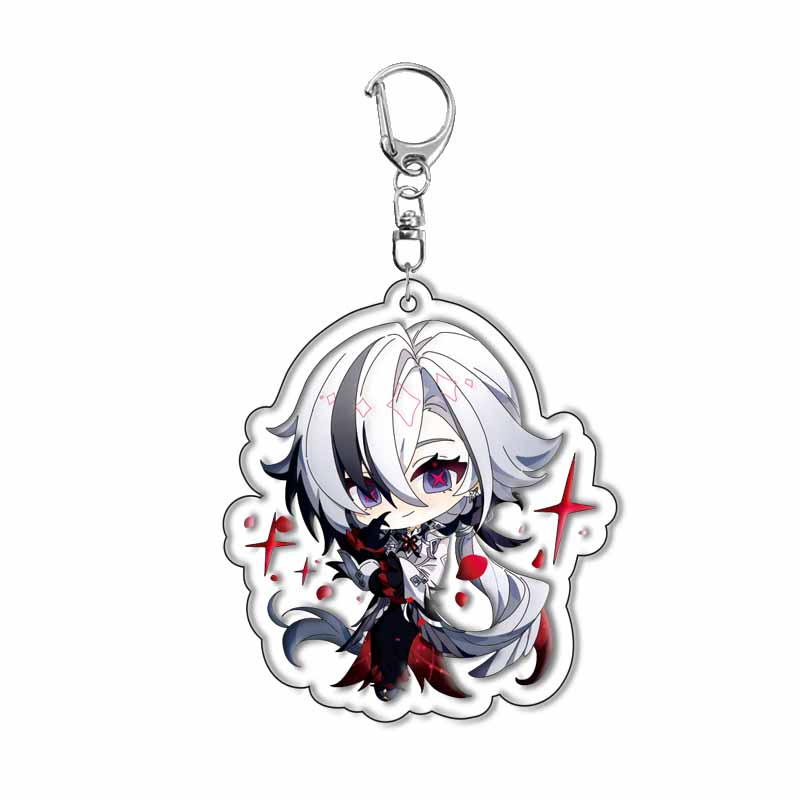 

Genshin Impact Cosplay Animation Keychain For Gorou Razor Yanfei Fischl Chongyun Shenhe Kaeya Albedo Cute Style Key Rings 6 cm