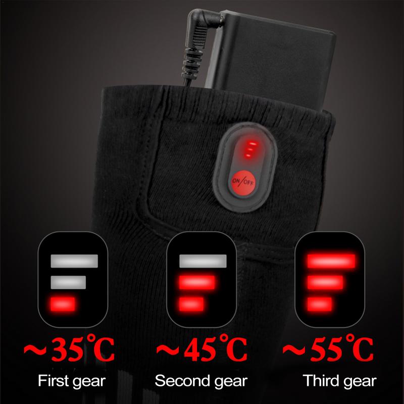 Heating Socks With Battery Box Washable Anti-Cold Men Thermal Heated Foot Warmer Outdoor Camping Ski Sports Wnter