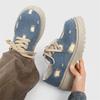 Z original niche destruction Fengdebi shoes new personalized casual shoes platform big head leather shoes