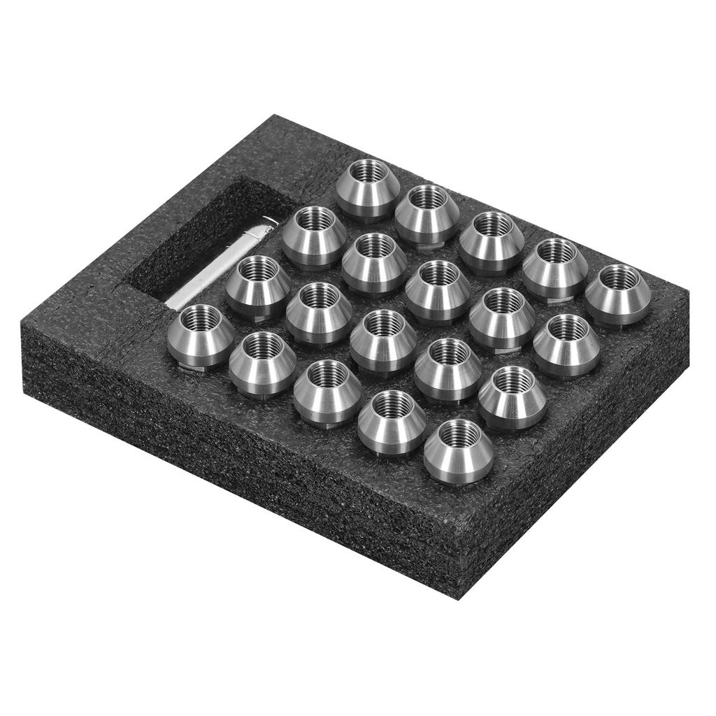 20pcs Wheel Lug Nuts M14x1.5 Thread 2in Height T304 Stainless Steel Anti Corrosion Locking Lug Nuts
