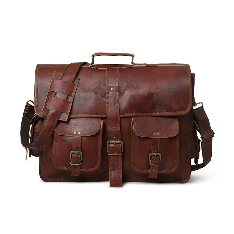 Super Saver Combo | Full Grain Leather Travel College Multipurpose Backpack And Full Grain Leather Laptop Messenger Office Briefcase For Men