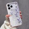 Purple Corrugated Butterfly Phone Case For iPhone 17E 16E 15 14 13 12 11 Pro Max Plus 17 Air Anti-fall Protective Cover