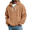 Men's Casual Hooded Sweatshirt Long Sleeve Lined Pullover for Everyday Wear