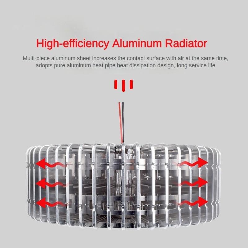 220V LED Finned Industrial And Mining Lights Workshop Warehouse Ceiling Light Indoor Sports Hall Lighting Pendant Lamp