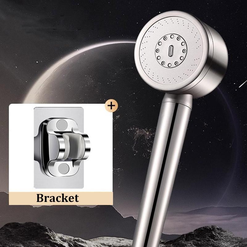 304 Edelstahl Duschdüsenfilter Booster Großes Wasservolumen Handheld Haushalt Universelles Duschkopfset