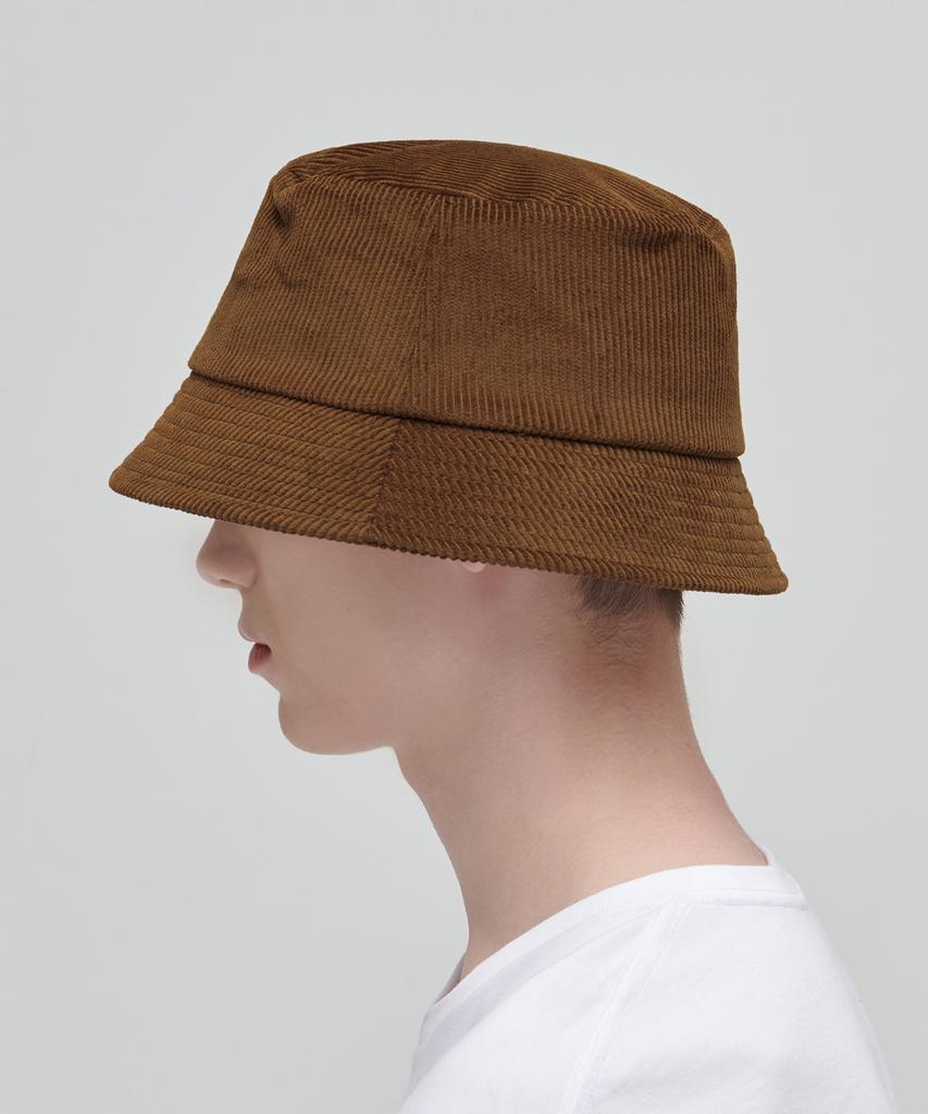 MUSINSA STANDARD Oversized Corduroy Bucket Hat [Light Brown]